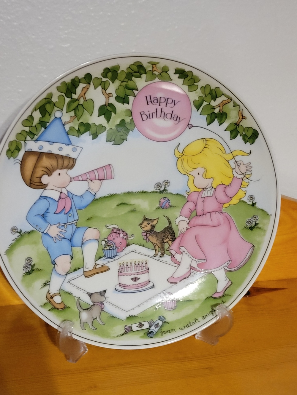 Joan Walsh Anglu Happy Birthday Plate